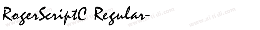 RogerScriptC Regular字体转换